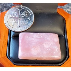26.21Ct Soft Pink Rectangular Stone with neat Patterns $1Nr